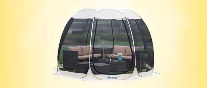 Alvantor Screen House Room Outdoor Camping Tent Canopy for 4-15 Person
