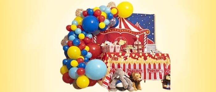Carnival Circus Balloon Arch and Garland Kit