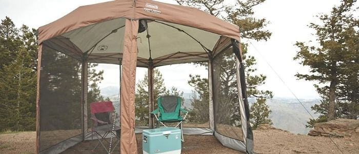 _Coleman screened canopy tent