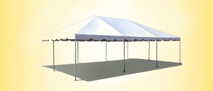 20x30 Party Tent fully enclosed 