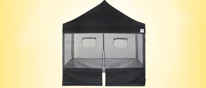 EZ UP Food Booth Sidewall Kit Set of 4 Black