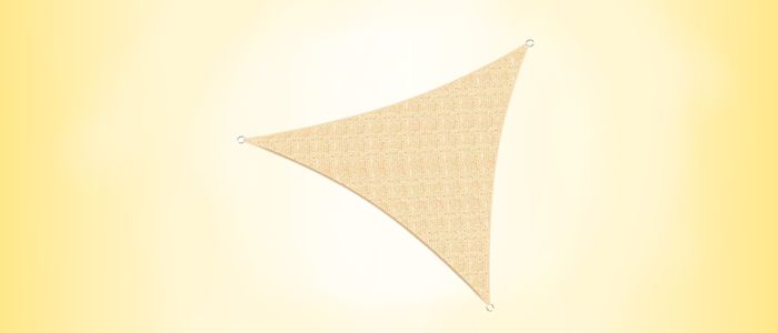 MTN Shadesmith 20'x 20'x 20' Sun Sail Canvas Cover (Triangle)