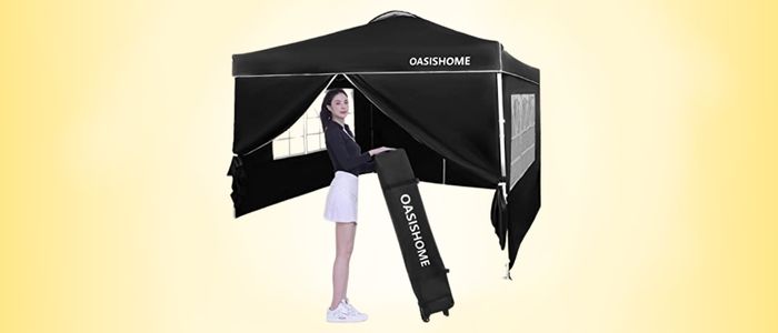 _OASISHOME Pop-up Gazebo Instant Portable Canopy Tent 10'x10'