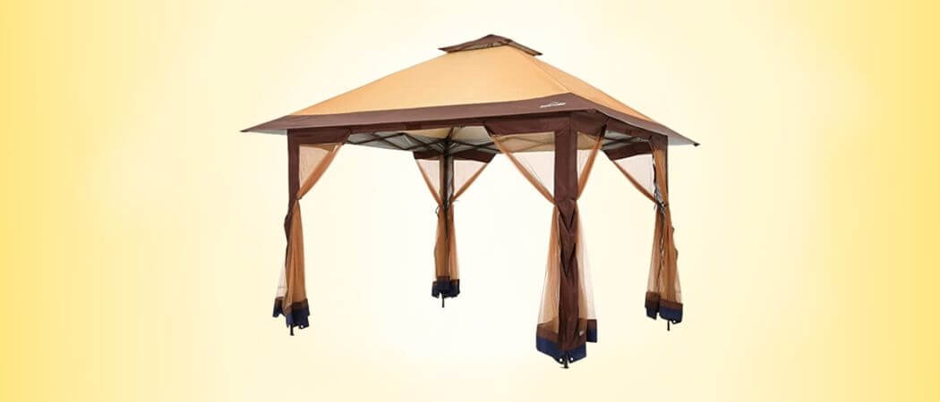 OUTDOOR LIVING SUNTIME Instant Pop Up Patio Gazebo with Full Netting