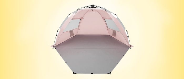 Oileus XLarge 4Person Beach Tent Sun Shelter