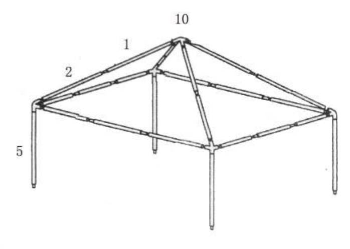 Quictent 10x10 tent assembly instructions step2