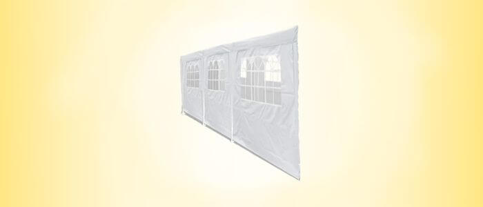 Sidewall with Window (10' x 30' Party Tent with Netting-White, Model# GM1402W) _